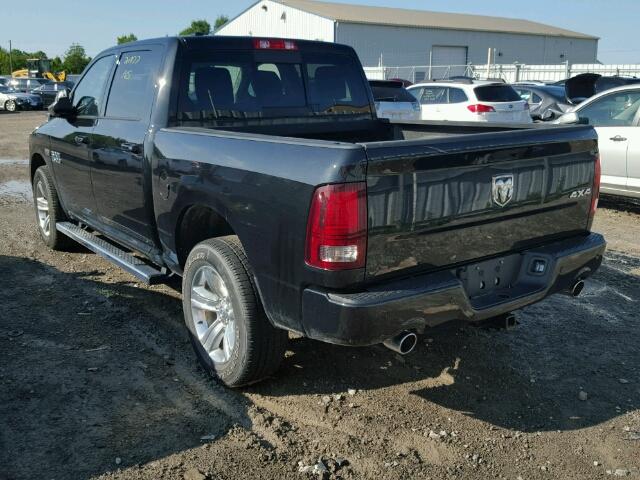 1C6RR7MT4HS745190 - 2017 RAM 1500 SPORT BLACK photo 3