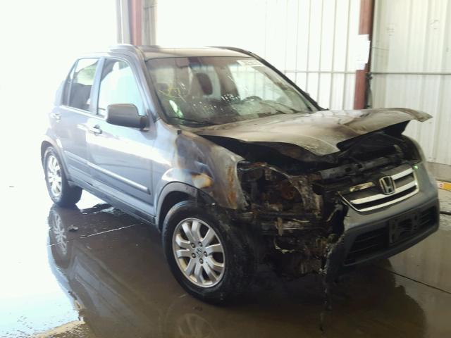 JHLRD78975C029625 - 2005 HONDA CR-V SE GRAY photo 1