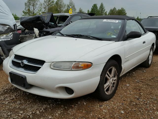 3C3EL45H3VT526821 - 1997 CHRYSLER SEBRING JX WHITE photo 2