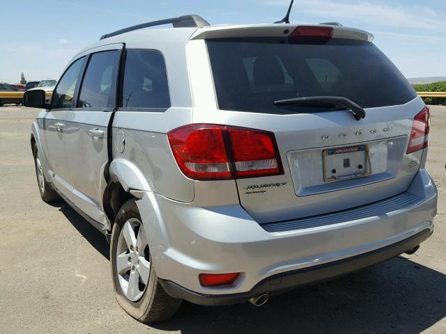 3C4PDDBG0CT181466 - 2012 DODGE JOURNEY SX SILVER photo 3