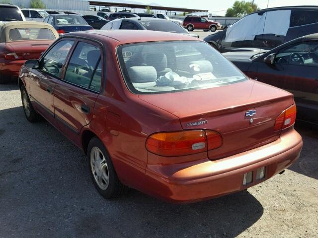 1Y1SK52802Z423819 - 2002 CHEVROLET GEO PRIZM 红色 照片 3