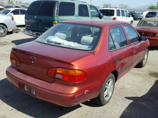 1Y1SK52802Z423819 - 2002 CHEVROLET GEO PRIZM 红色 照片 4