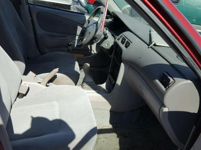 1Y1SK52802Z423819 - 2002 CHEVROLET GEO PRIZM 红色 照片 5