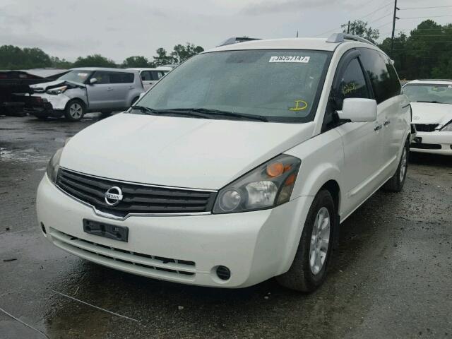 5N1BV28U59N106629 - 2009 NISSAN QUEST WHITE photo 2