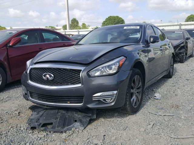 JN1BY1AR5FM561156 - 2015 INFINITI Q70 3.7 GRAY photo 2