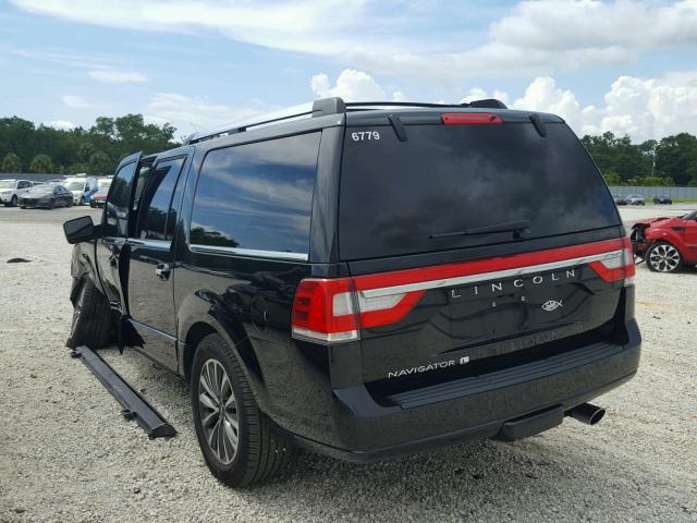5LMJJ3HT6HEL07245 - 2017 LINCOLN NAVIGATOR BLACK photo 3