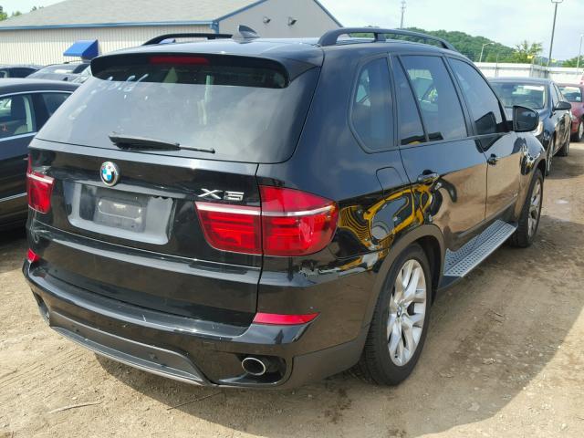 5UXZV4C57CL756952 - 2012 BMW X5 XDRIVE3 BLACK photo 4