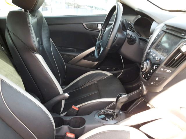 KMHTC6AE1DU174784 - 2013 HYUNDAI VELOSTER T BLACK photo 5