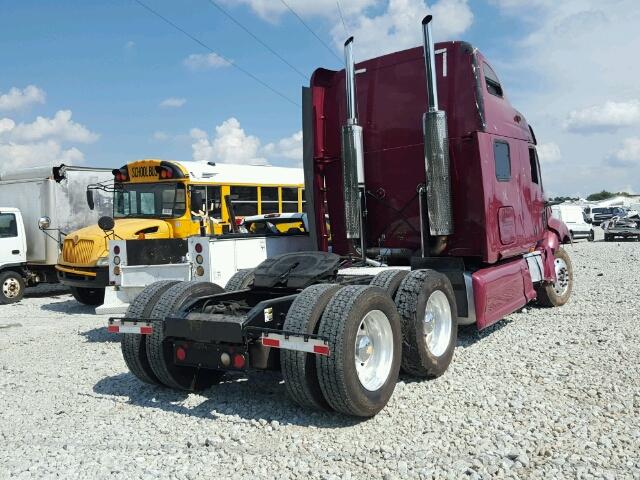 1XP7DB9X55D894221 - 2005 PETERBILT CONVENTION RED photo 4