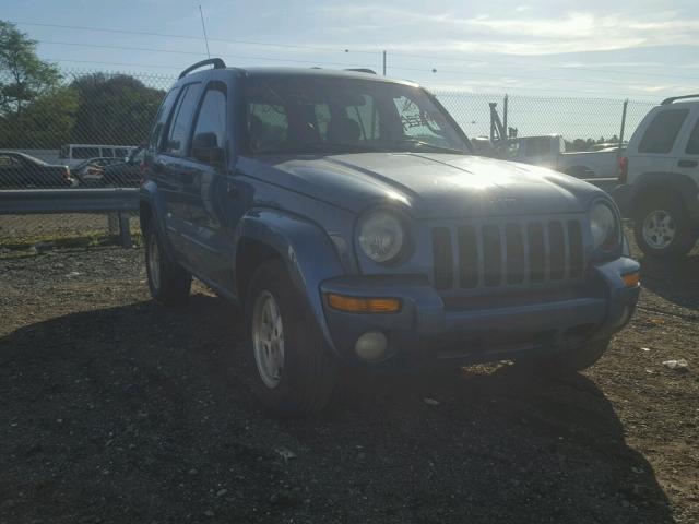 1J4GL58K43W577425 - 2003 JEEP LIBERTY LI BLUE photo 1