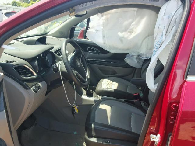 KL4CJCSB1EB637186 - 2014 BUICK ENCORE MAROON photo 5