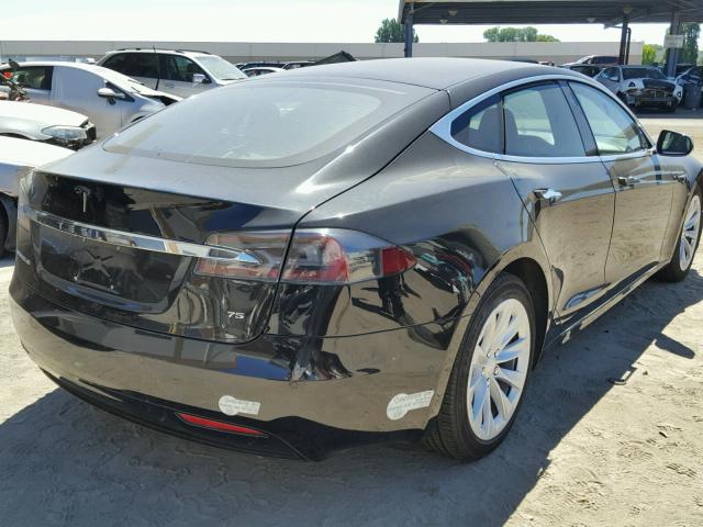 5YJSA1E15HF201340 - 2017 TESLA MODEL S 黑色 照片 4