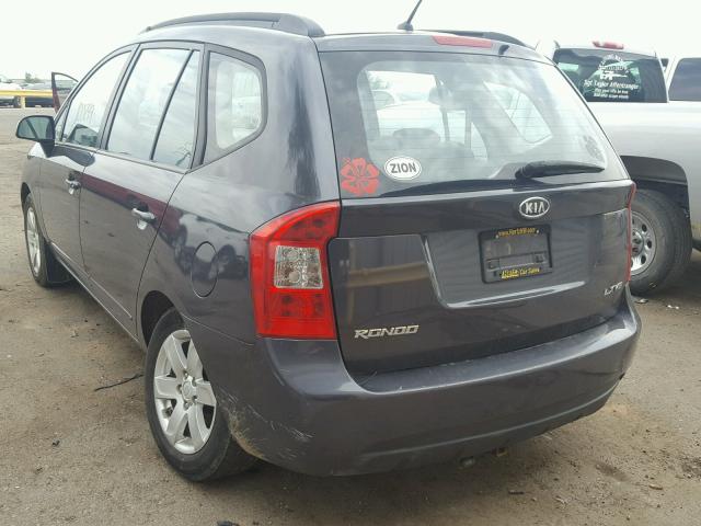 KNAFG526087167866 - 2008 KIA RONDO LX CHARCOAL photo 3