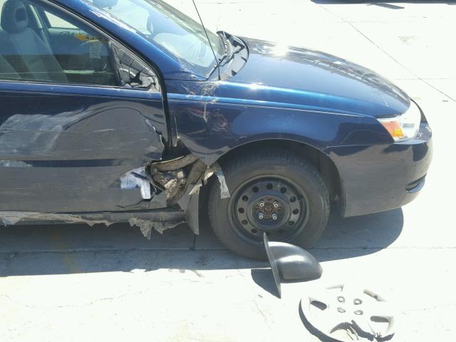 1G8AJ55F17Z184585 - 2007 SATURN ION LEVEL BLUE photo 9