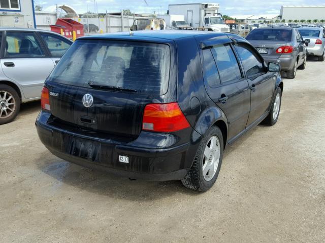 9BWFK61J134055185 - 2003 VOLKSWAGEN GOLF GL BLACK photo 4