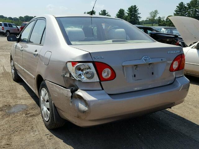 2T1BR32E33C004675 - 2003 TOYOTA COROLLA CE GOLD photo 3