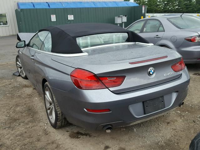 WBALW7C52DDX58686 - 2013 BMW 640 I GRAY photo 3