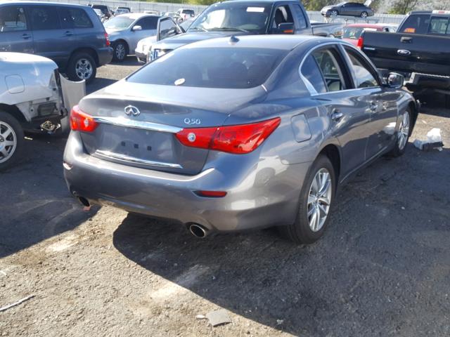 JN1CV7AP8GM203002 - 2016 INFINITI Q50 BASE CHARCOAL photo 4