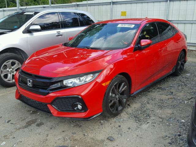 SHHFK7H40HU209111 - 2017 HONDA CIVIC SPOR RED photo 2