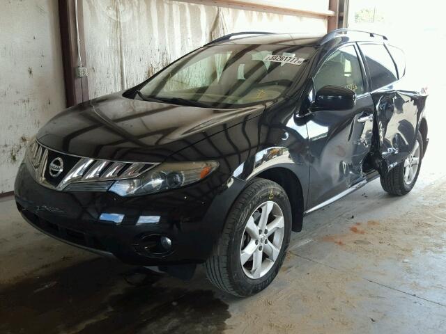 JN8AZ18U69W025426 - 2009 NISSAN MURANO S BLACK photo 2