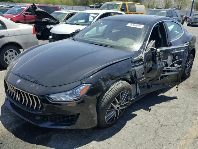 ZAM57XSA6J1281390 - 2018 MASERATI GHIBLI BLACK photo 2