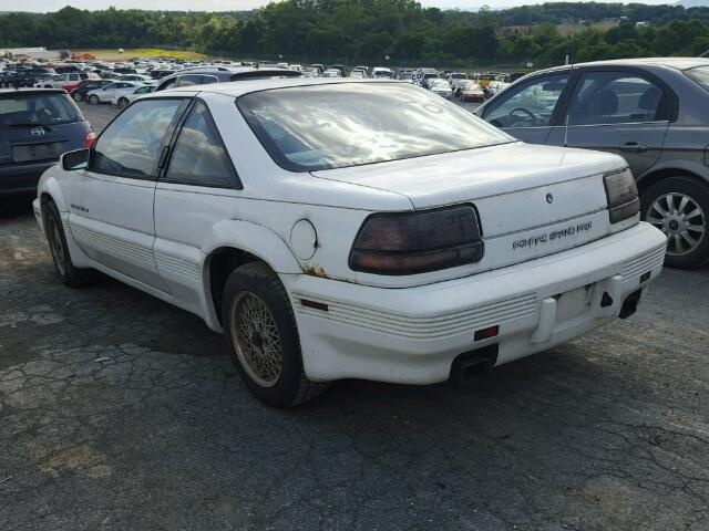 1G2WJ14TXNF265941 - 1992 PONTIAC GRAND PRIX WHITE photo 3