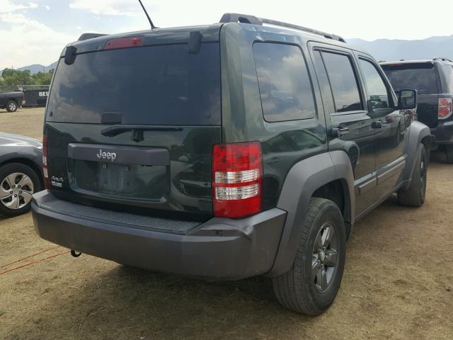 1J4PN3GK5AW147075 - 2010 JEEP LIBERTY RE GREEN photo 4