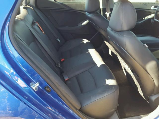 5XXGR4A60FG437129 - 2015 KIA OPTIMA SX BLUE photo 6