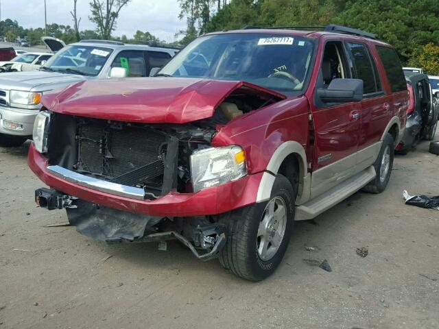 1FMFU175X7LA83771 - 2007 FORD EXPEDITION RED photo 2