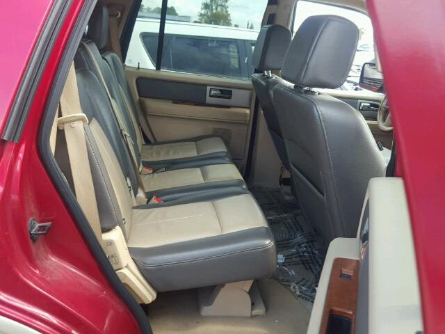 1FMFU175X7LA83771 - 2007 FORD EXPEDITION RED photo 6