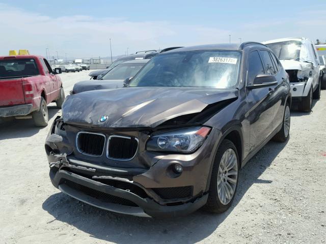 WBAVM1C57EVW48630 - 2014 BMW X1 SDRIVE2 BROWN photo 2