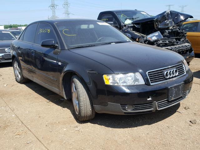 WAUJC68E54A089463 - 2004 AUDI A4 1.8T BLACK photo 1