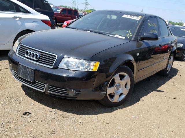 WAUJC68E54A089463 - 2004 AUDI A4 1.8T BLACK photo 2