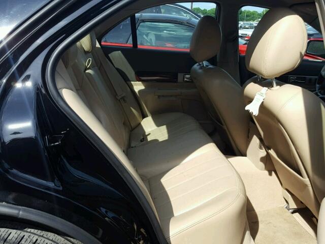 1LNFM87A96Y641164 - 2006 LINCOLN LS შავი ფოტო 6