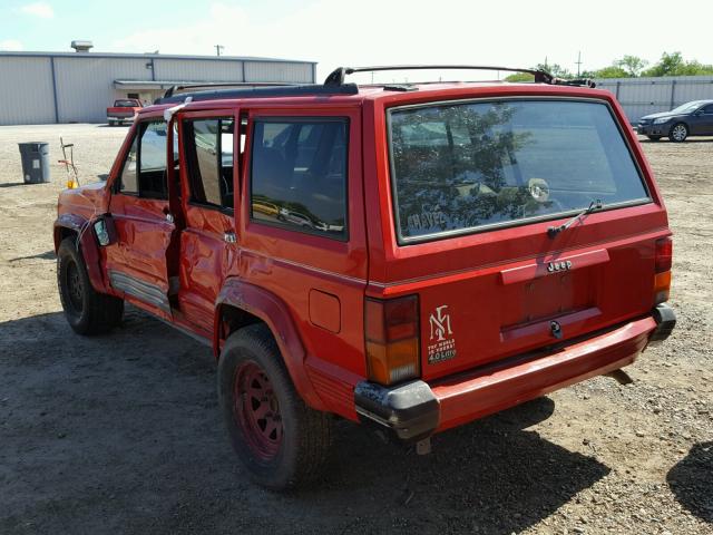 1J4FT78S7TL123873 - 1996 JEEP CHEROKEE C RED photo 3