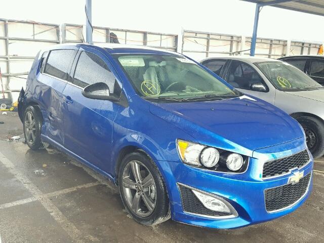 1G1JG6SB9G4180947 - 2016 CHEVROLET SONIC RS BLUE photo 1