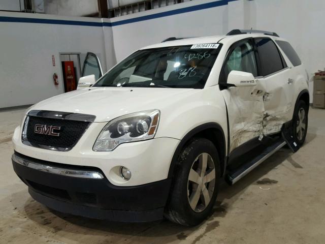 1GKLVMED3AJ144286 - 2010 GMC ACADIA SLT თეთრი ფოტო 2