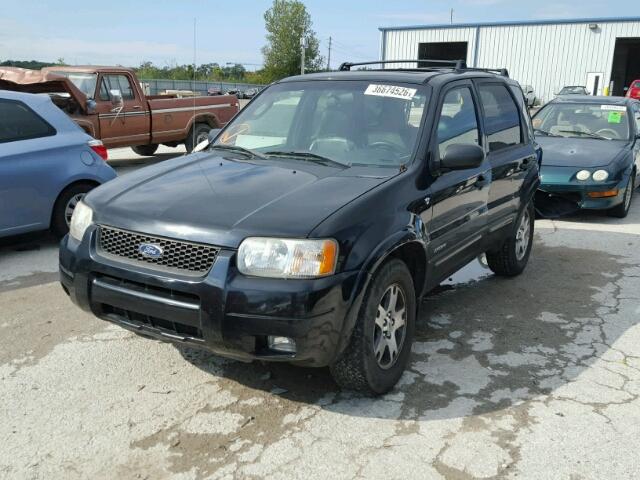 1FMCU04172KD40639 - 2002 FORD ESCAPE XLT BLACK photo 2