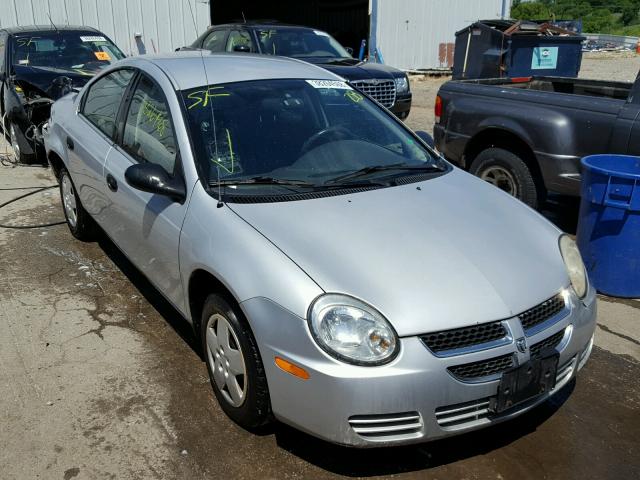 1B3ES26C35D234177 - 2005 DODGE NEON BASE SILVER photo 1