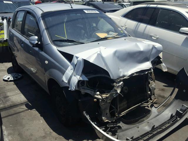 KL1TD66618B109350 - 2008 CHEVROLET AVEO BASE Gris photo 1