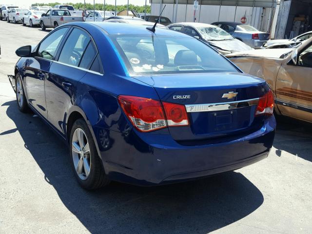 1G1PG5SC4C7239389 - 2012 CHEVROLET CRUZE LT BLUE photo 3