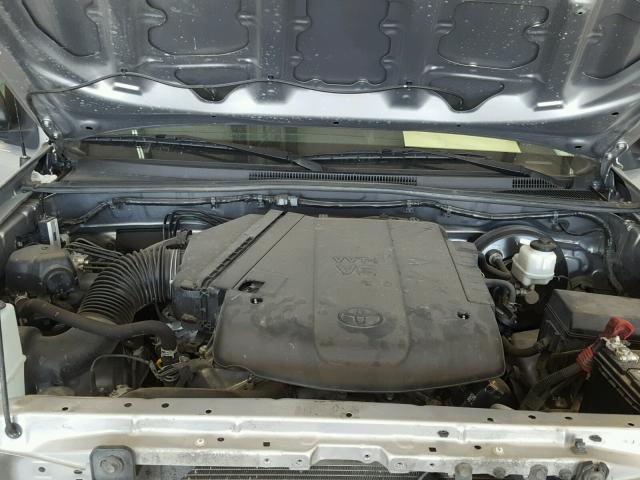 5TFJU4GN8FX090046 - 2015 TOYOTA TACOMA DOU SILVER photo 7