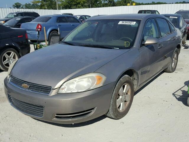 2G1WT58K769347319 - 2006 CHEVROLET IMPALA LT TAN photo 2