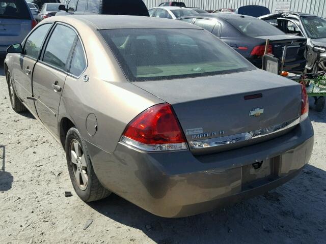 2G1WT58K769347319 - 2006 CHEVROLET IMPALA LT TAN photo 3