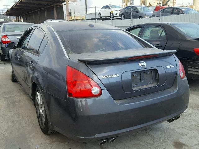 1N4BA41E58C832912 - 2008 NISSAN MAXIMA SE GRAY photo 3