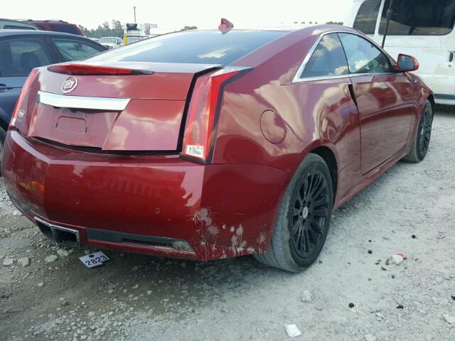 1G6DK1E32C0110978 - 2012 CADILLAC CTS PERFOR RED photo 4