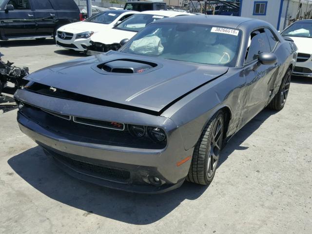 2C3CDZFJ9GH329859 - 2016 DODGE CHALLENGER GRAY photo 2