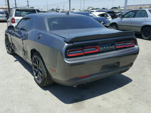 2C3CDZFJ9GH329859 - 2016 DODGE CHALLENGER GRAY photo 3