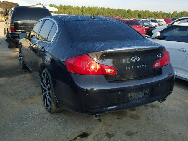 JN1CV6AP2DM724416 - 2013 INFINITI G37 BASE BLACK photo 3