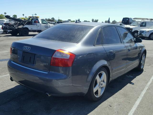 WAUJC68E85A055311 - 2005 AUDI A4 1.8T GRAY photo 4